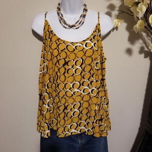 NWT - Apt. 9 Women's Gold and Black sleeveless blo